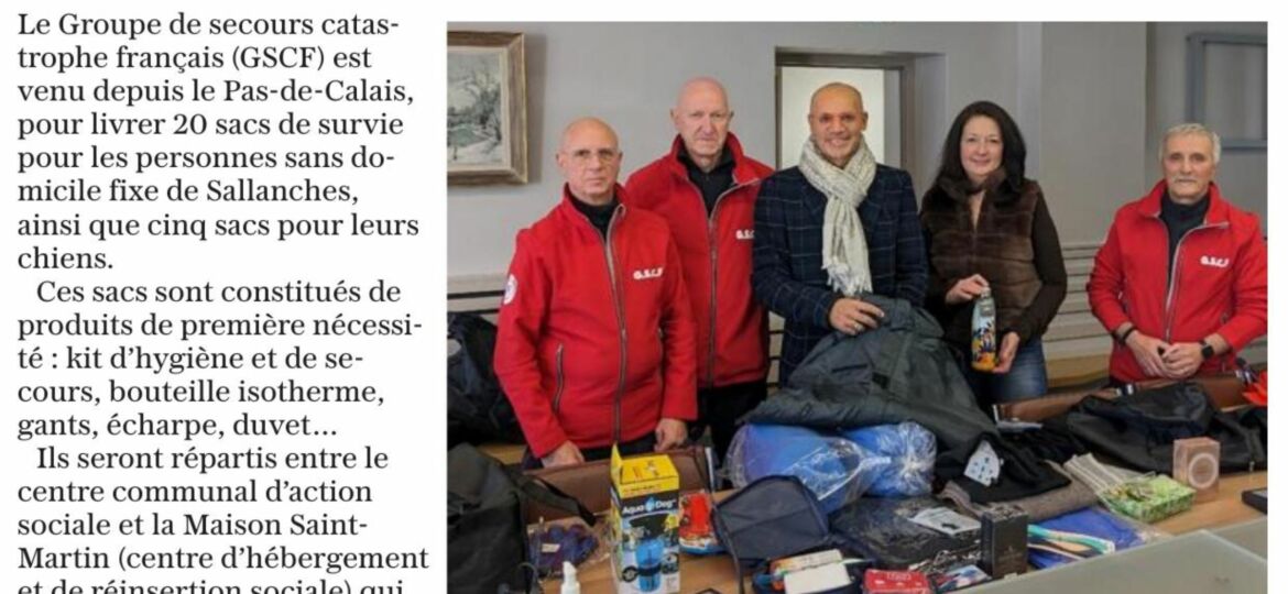 MontBlanc_Sacs de survies pour SDF offerts au CCAS